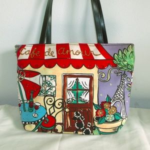Mural Mini Tote With Bling